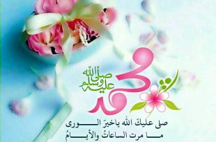 بطاقات الصباح والمساء- صلى عليك الله يا خير الورى
