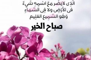 بطاقات الصباح - من أذكار الصباح والمساء ما يحفظ من الضر